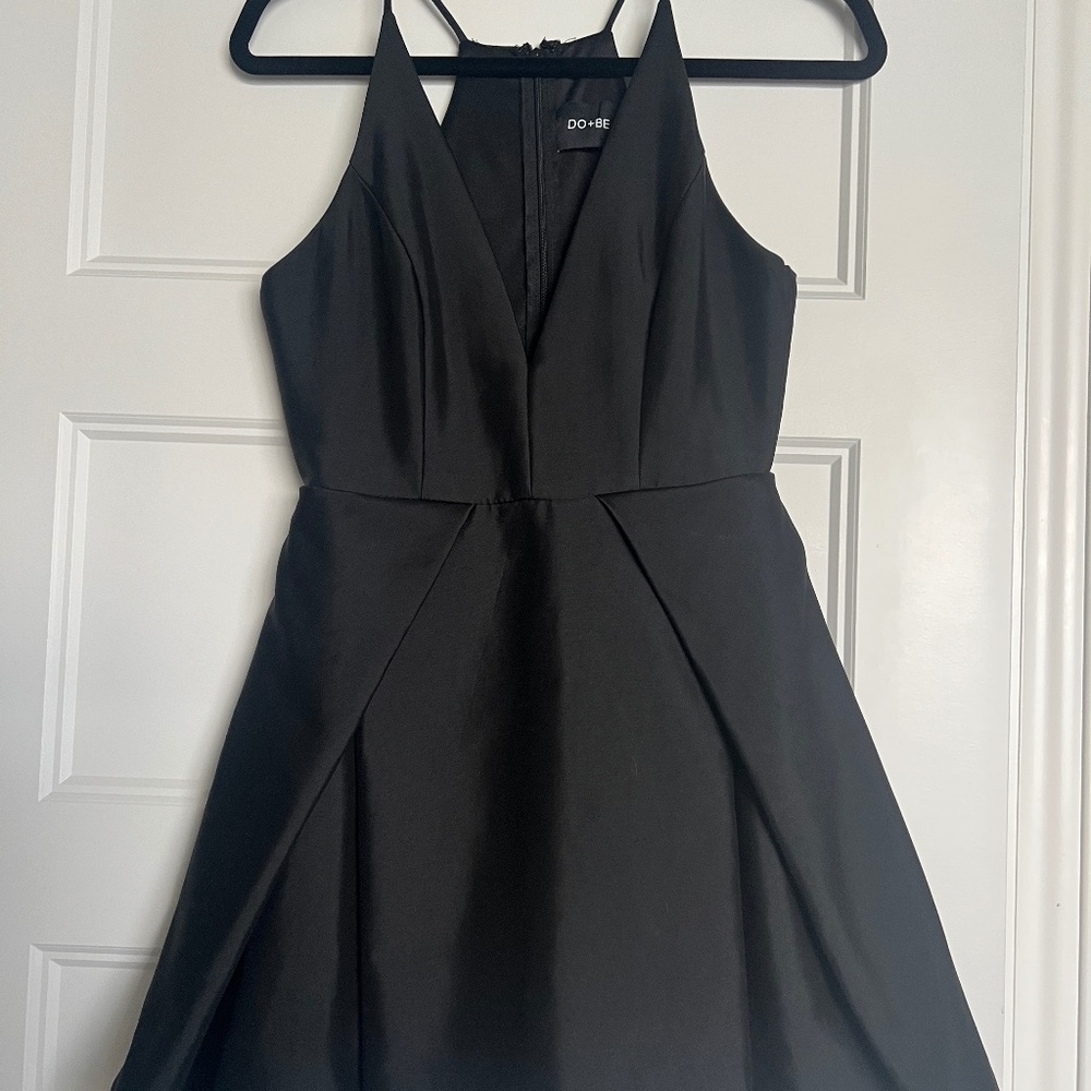 DO+BE Black Fit & Flare Mini Dress - Size M